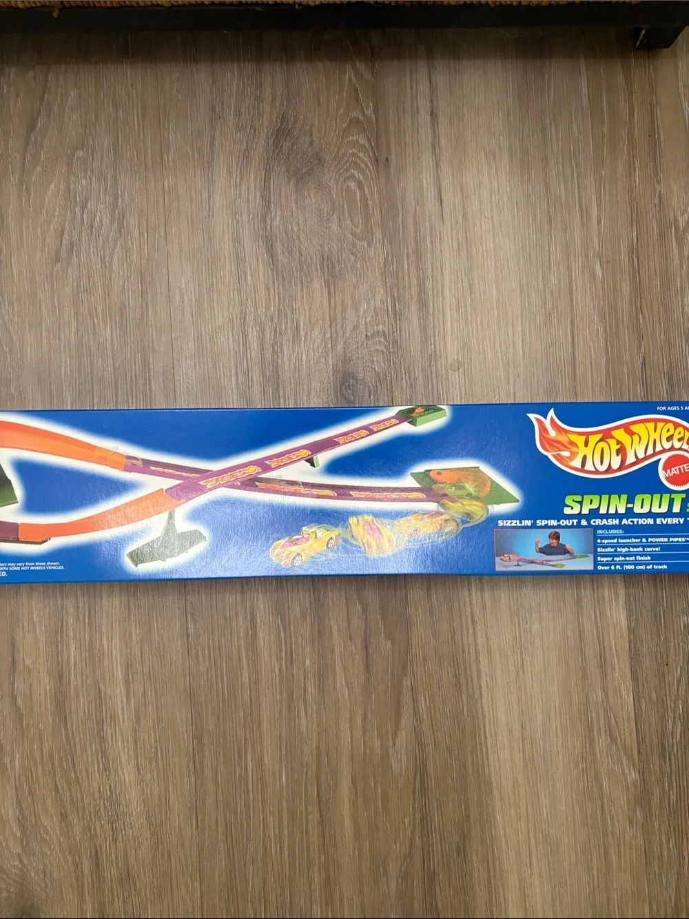 Vintage Hot Wheels Spin Out Set NIB